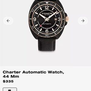 Coach Black and Gold Men's Watch